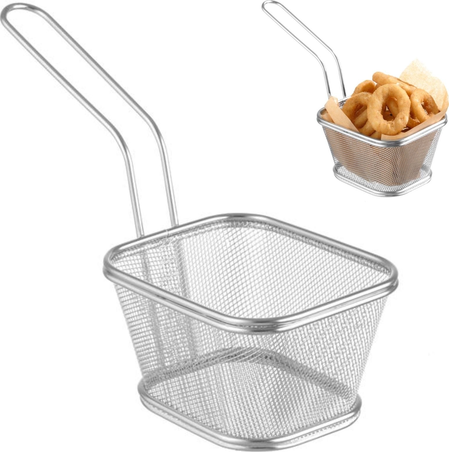 Hendi Koszyk do serwowania smażonych przekąsek czarny śr 130x110 mm 426050 426050