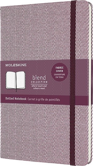 Moleskine Notes Blend 20 SS jodełka L filetowy w kropki LCBD06QP066C
