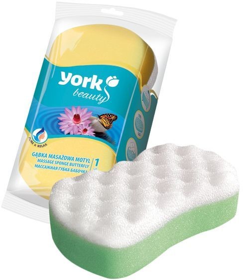 York Gąbka kąpielowa do masażu motyl