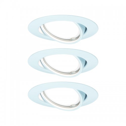 Paulmann Base okrągła wychylna LED 3-st ściem 3x5W 230V GU10 51mm Biały/metal 93426