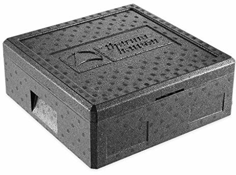 Thermohauser EPP pojemnik termiczny do pizzy, czarny, z pokrywką, 12,5 l 4000249708