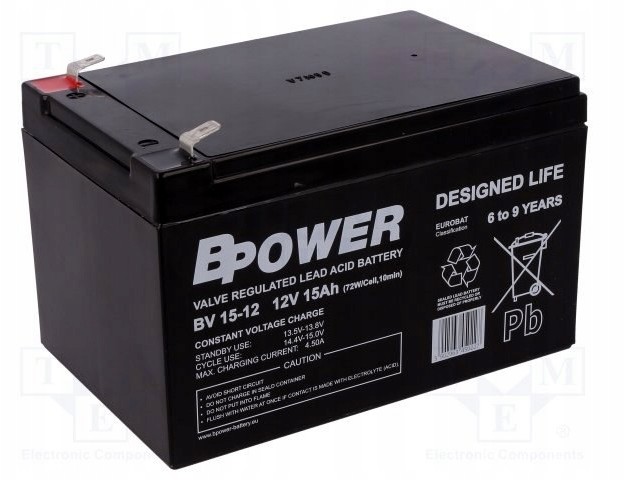 Akumulator Bpower BV15-12 15Ah 12V Agm