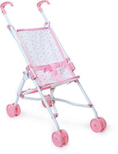 Petitcollin Petitcollin 800153 wózek dziecięcy małe kwiaty dla lalek, wielokolorowy 800153
