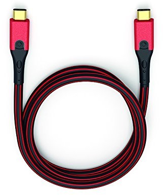 Oehlbach OEHLBACH USB-Evolution Li 25 (wysokiej jakości przewód USB-A Apple Lightning) czarny/czerwony D1C9430