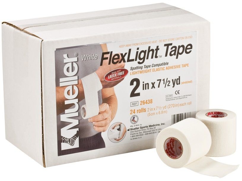 Mueller Lekka, elastyczna taśma do tapingu bez lateksu - mocny klej, łatwa aplikacja Flex Light Tape)