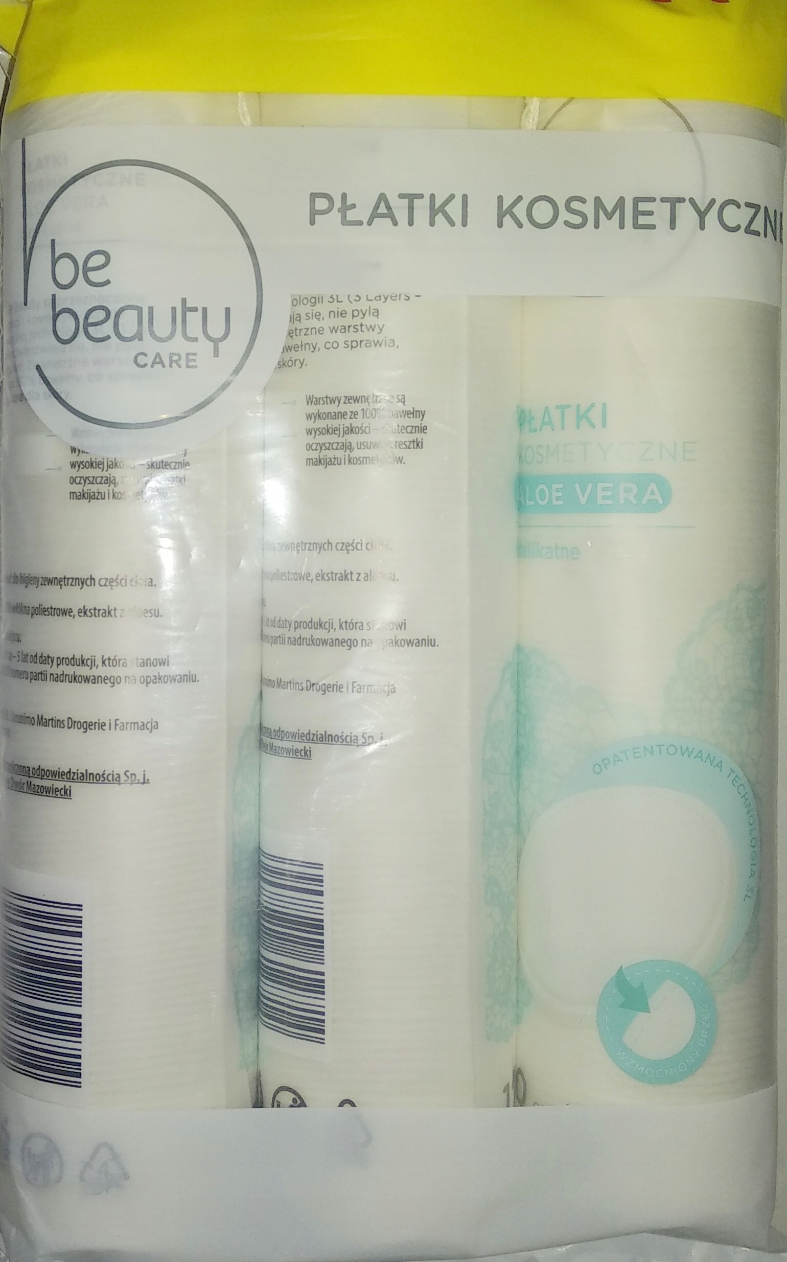 Płatki kosmetyczne be beauty 3x120sztuk