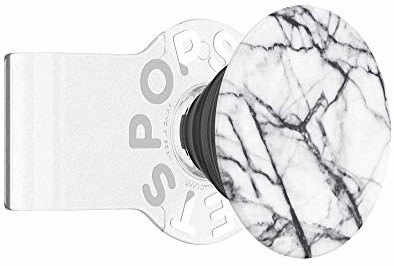 PopSockets PopSockets: PopGrip Slide klips bazowy z uchwytem do telefonu PopGrip z wymiennymi krążkami PopTop, kompatybilny z iPhone'a Silikonowe etui - iPhone X/XS - Clear as Day 701082