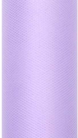 PartyDeco Tiul gładki, liliowy, 0,30 x 9 m TIU30-004