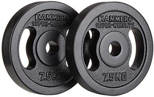 Hammer ciężarków 2 X 7.5 kg żelaza, czarny 4620