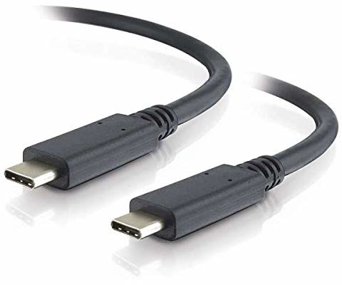PremiumCord USB-C 3.1 Gen 2 kabel połączeniowy 1 m, kabel do transmisji danych SuperSpeed do 20 Gbit/S, szybkie ładowanie do 5 A, wtyczka USB 3.1 generacja 2 typ C, kolor czarny, długość 1 m ku31ch1bk