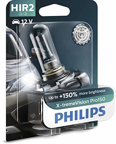 PHILIPS X-tremeVision Pro150 HIR2 żarówka reflektorowa +150%, pojedynczy blister, 561828, pojedynczy blister 9012XVPB1