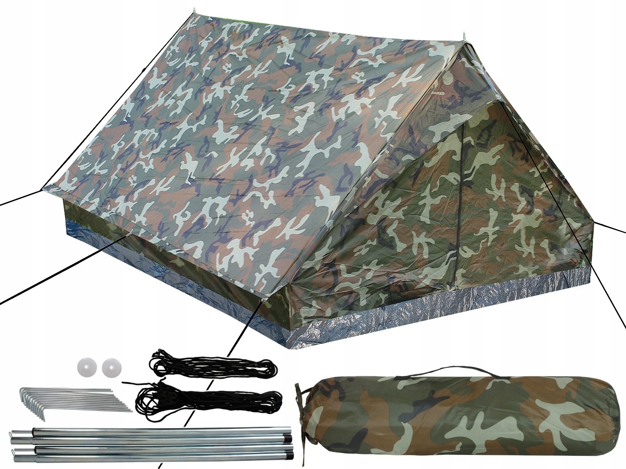 Mt Namiot Militarny 2 Osobowy Mini Pack Woodland