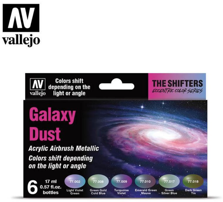 Vallejo Zestaw 6 farb - Eccentric The Shifters - Galaxy Dust Vallejo 77092