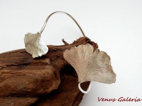 Bransoletka srebrna -Miłorzęby białe 268