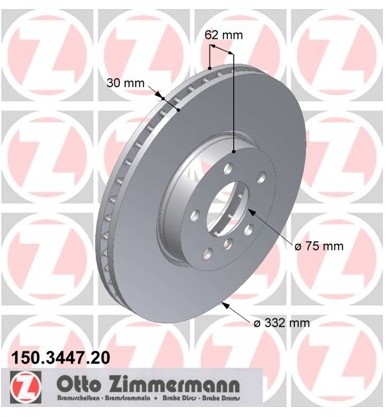 Zimmermann Tarcza hamulcowa 150.3447.20