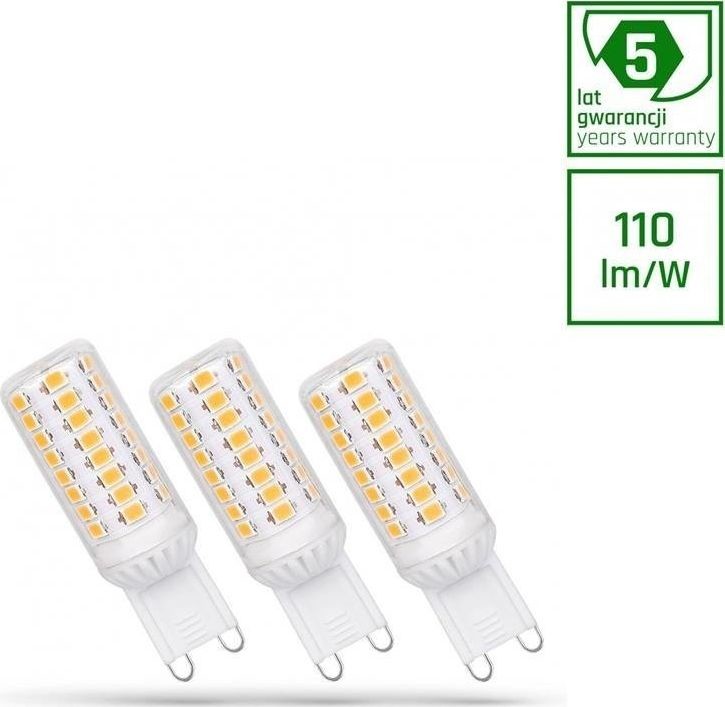 Spectrum LED LED G9 230V 4W CW DIMMABLE SMD 5 LAT PREMIUMSPECTRUM 3-PACK unihimp 9476-uniw