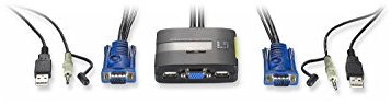 LevelOne 2-Port kabel USB KVM with Audio 4015867141908