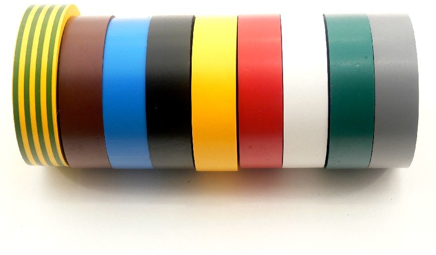 3M Zestaw taśm izolacyjnych 19mm x 20m PVC Temflex 1300 Multikolor XE004802049