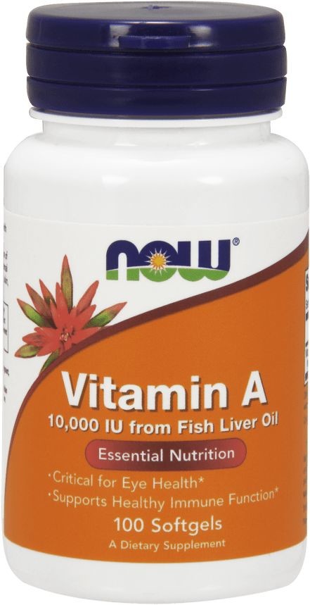 Now Foods FOODS Vitamin A (Witamina A) 10000 IU - 100 kapsułek