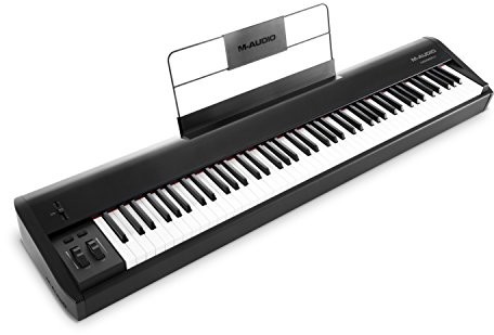 M-Audio M-AUDIO z dziobem Młotek 88 wysokiej jakości 88-przycisków mechanizmem USB/MIDI keyboard Controller wraz z pakietem oprogramowania na poziom Studio, 1 sztuki Hammer 88