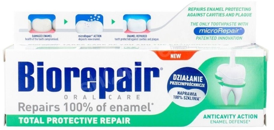 Biorepair BIOREPAIR Pełna ochrona - Pasta do zębów z cząsteczkami Microrepair naprawiająca powierzchnię szkliwa 75ml