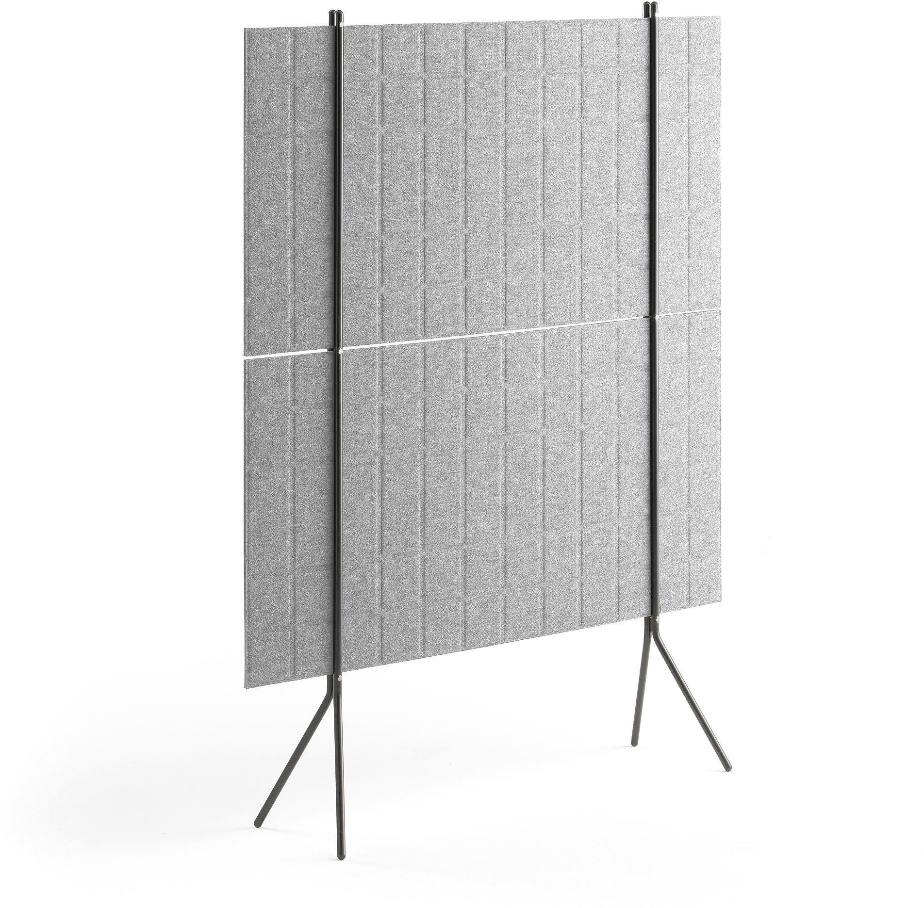 AJ Podłogowa ścianka działowa SPLIT 1200x1500 mm jasnoszary 124011