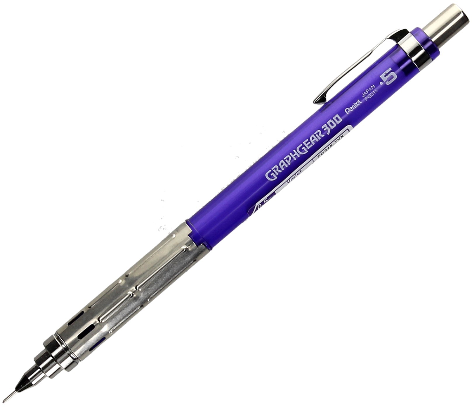 Pentel Ołówek automatyczny 0.5mm fioletowy Graphgear 300