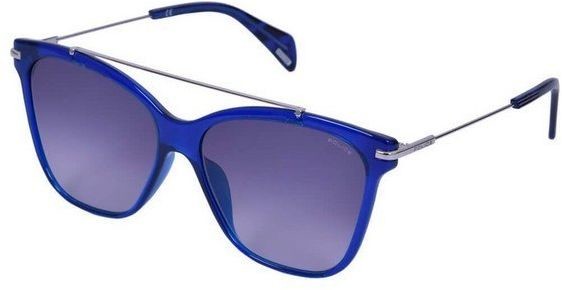 Police Okulary przeciwsłoneczne Damskie SPL404-OW47 ( 55 mm) (Niebieski)
