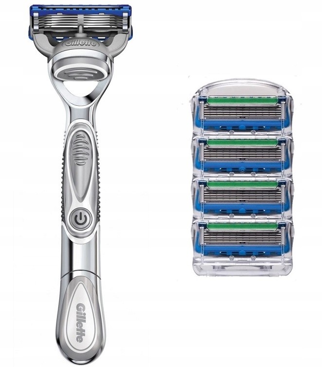 Gillette Fusion Power Silvertouch + 8 wkł Proglide