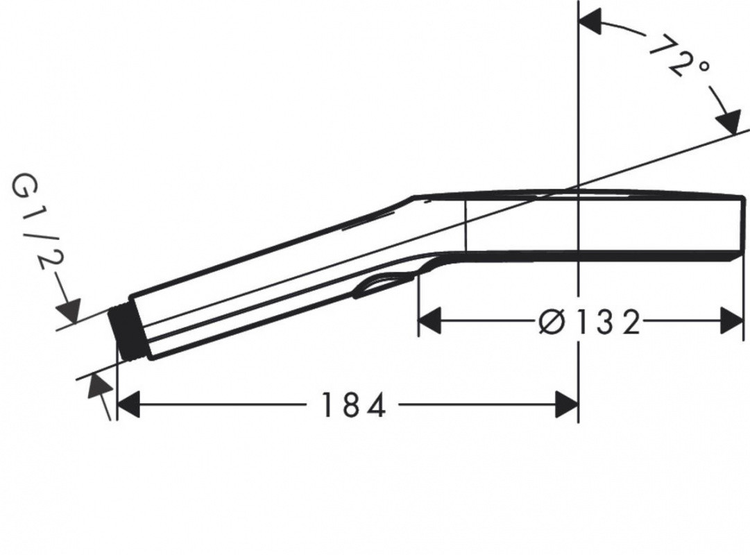 Hansgrohe Rainfinity Słuchawka prysznicowa złoty optyczny polerowany 26865990