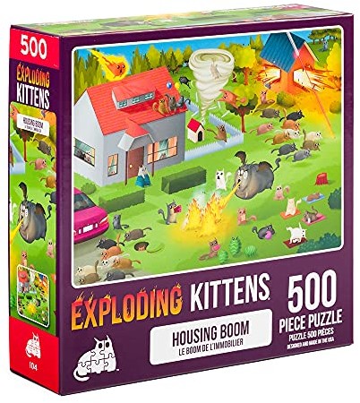 Exploding Kittens Exploding Kittens Puzzle - Wysięgnik obudowy (500) PBOOM-104
