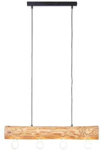 Brilliant Trabo 99432/35 lampa wisząca zwis 4x25W E27 drewno