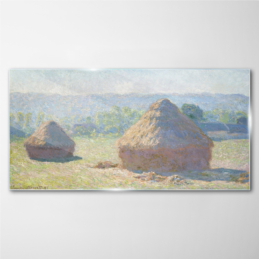 PL Coloray Obraz na Szkle Koniec Lata Siano Monet 120x60cm