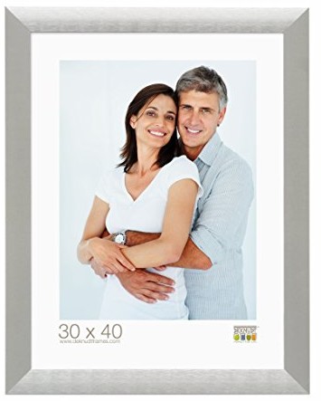 Deknudt Frames Deknudt ramki s023d1 ramka na zdjęcia 60 X 90 z aluminium, srebrny, 3 cm z metalu do edycji zdjęć Kader S023D1-60.0X90.0