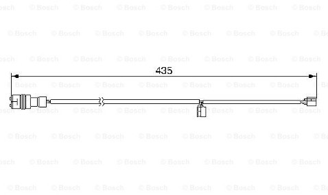 BOSCH Styk ostrzegwaczy, zużycie okładzin hamulcowych 1 987 474 992