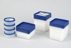 Westmark 25742270 Box zawierającym substancję ement polietylenu Biały/Blau 8,3 x 8,3 x 3,9 cm 0,1 L 4-częściowy 25742270