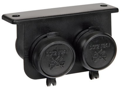 Lampa 39029 podwójna wtyczka do zapalniczki samochodowej, 12/24 V EXT4 39029