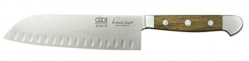 Güde Santoku z wgłębieniami Alpha beczka dąb 18 cm E546/18