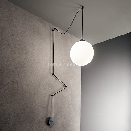 Ideal Lux Lampa wisząca Boa kol czarny 160856)