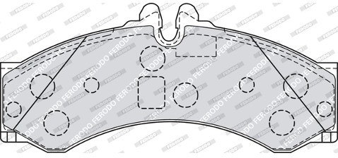 FERODO (FEDERAL-MOGUL) Zestaw klocków hamulcowych, hamulce tarczowe (FEDERAL-MOGUL) FVR1879