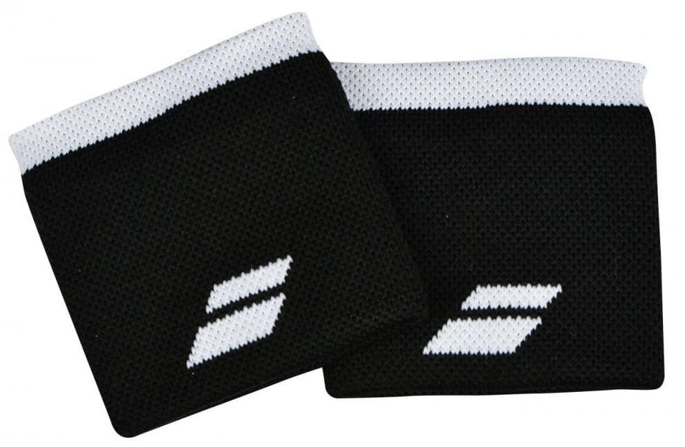 Babolat Logo Wristband (2 szt.) - black/white 5UA1261-2001