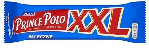 Kraft Kruchy wafelek z kremem kakaowym oblany czekoladą mleczną Prince Polo XXL Mleczne 50 g