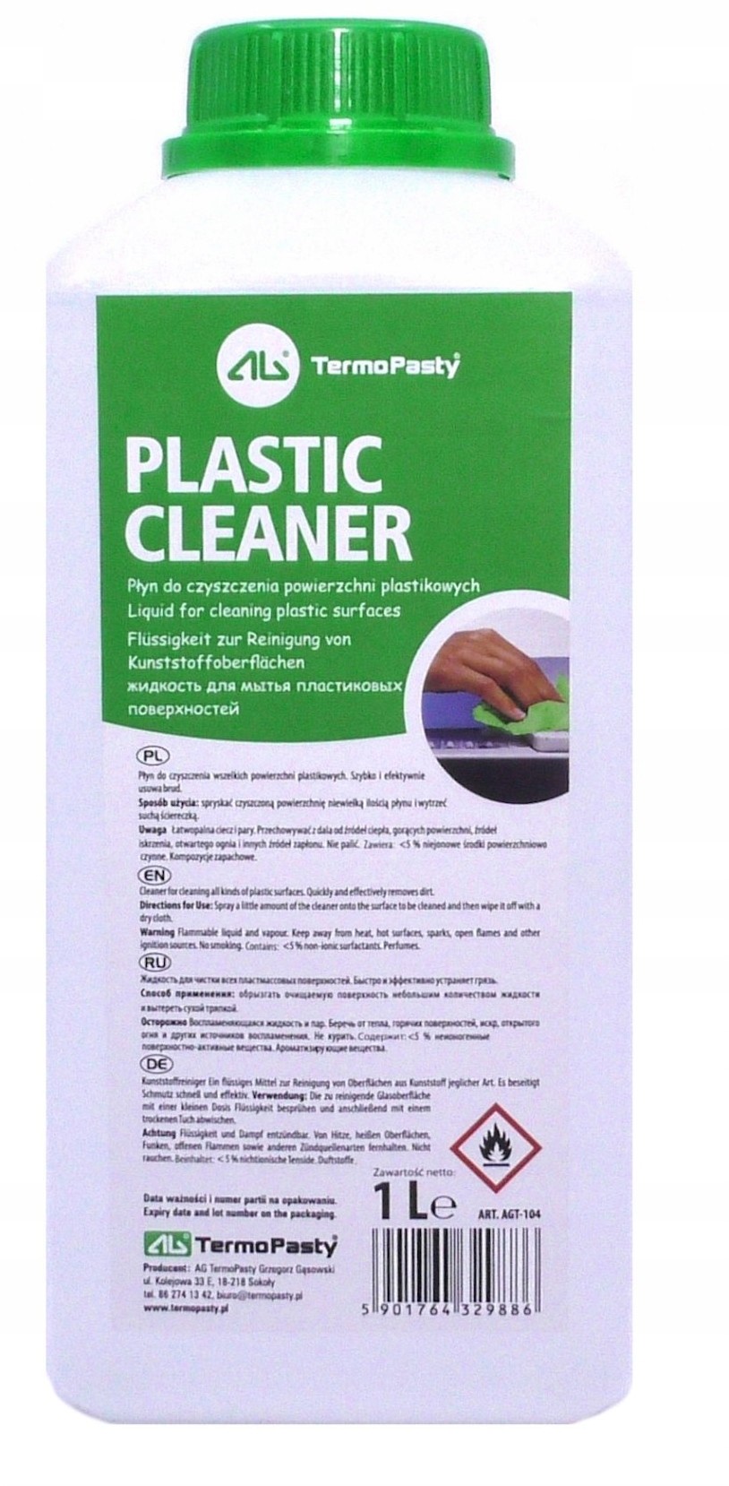 Plastic Cleaner 1L Ag Płyn Do Plastiku