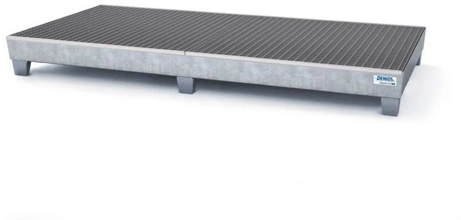 722 DENTA Wanna wychwytowa ze stali na 8 beczek cynkowana z prześwitem i kratą 2455x1210x250 72279288 79288-uniw