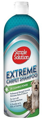 Simple Solution Simple Solution Szampon Extreme Carpet | Profesjonalny środek do usuwania plam i zapachów dla zwierząt domowych | Kompatybilny ze wszystkimi urządzeniami czyszczącymi