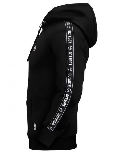 Octagon sklep BLUZA OCTAGON STRIPE BLACK Z KAPTUREM
