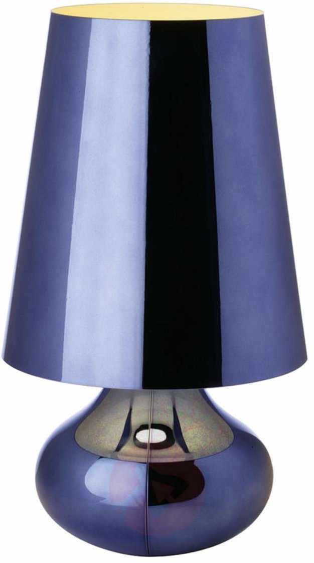 KARTELL Lampka nocna Cindy LED, niebieska metaliczna