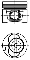 KOLBENSCHMIDT Tłok KOLBENSCHMIDT 40715610