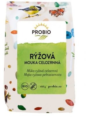 Pro-Bio MĄKA RYŻOWA PEŁNOZIARNISTA BEZGLUTENOWA BIO 450 g 10388