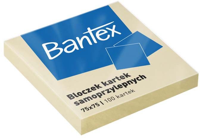 Bantex NOTES SAMOP.75X75 100K ŻÓŁTY 400086384